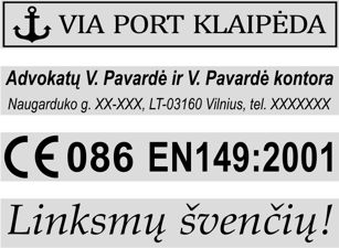 Antspaudo Trodat 4916 pavyzdys